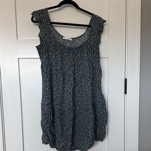 Ces Femme Floral Maternity Dress - Blue floral